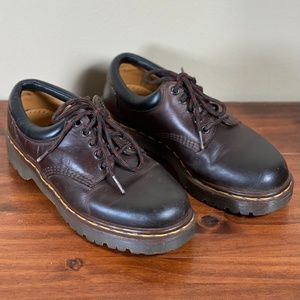 Dr. Martens Casual Oxford Shoes Chunky Brown Leather Size UK7 USM8 USL9